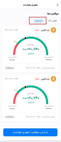 موقعیت تعهدی هوشمند در والکس