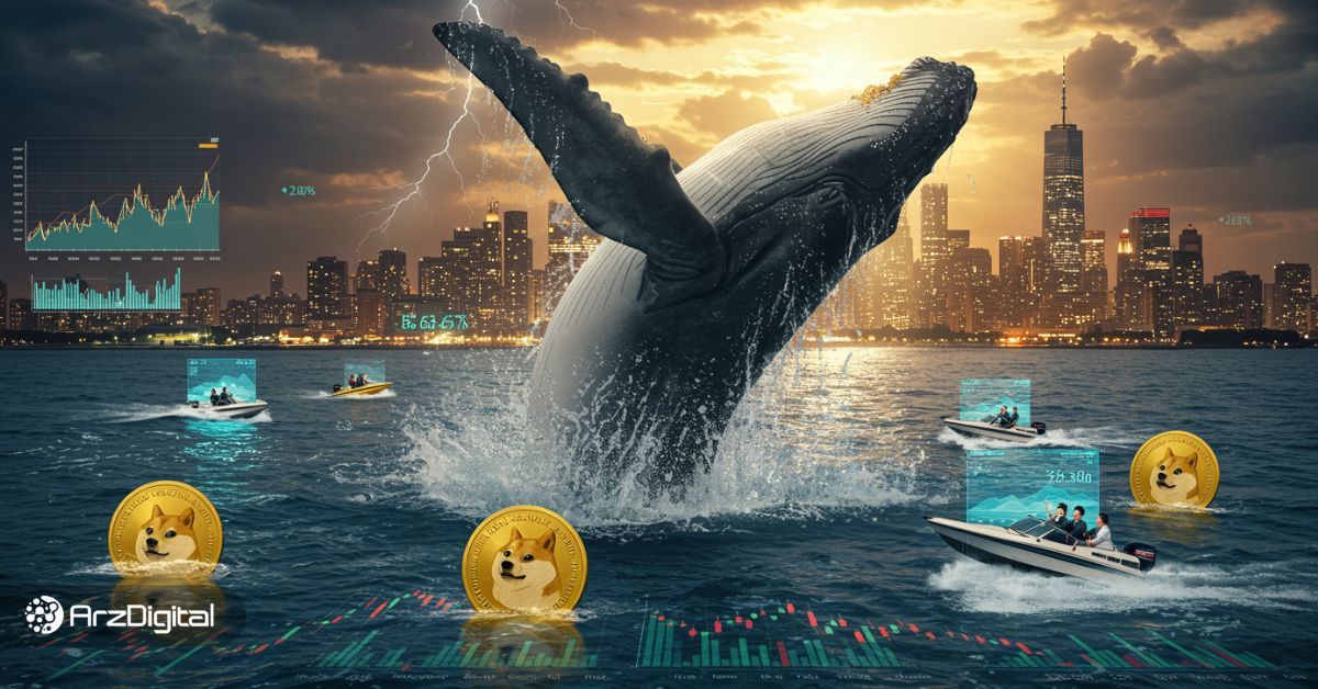 اتحاد نهنگ‌ها و ارتش دوج کوین برای بالا بردن قیمت DOGE